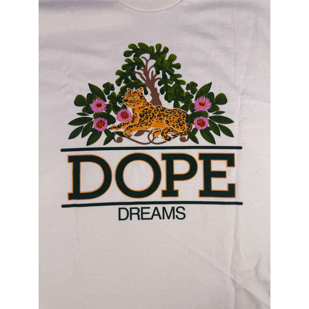 NovaMen Fashion Nova Dope Dreams Leopard Graphic T-Shirt Off White Mens Large